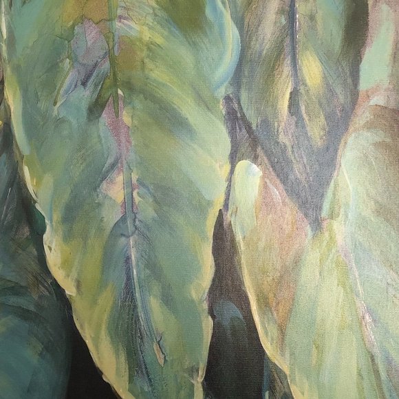 Large Tropical Foliage Palm Wall Art - Picture 3 of 4